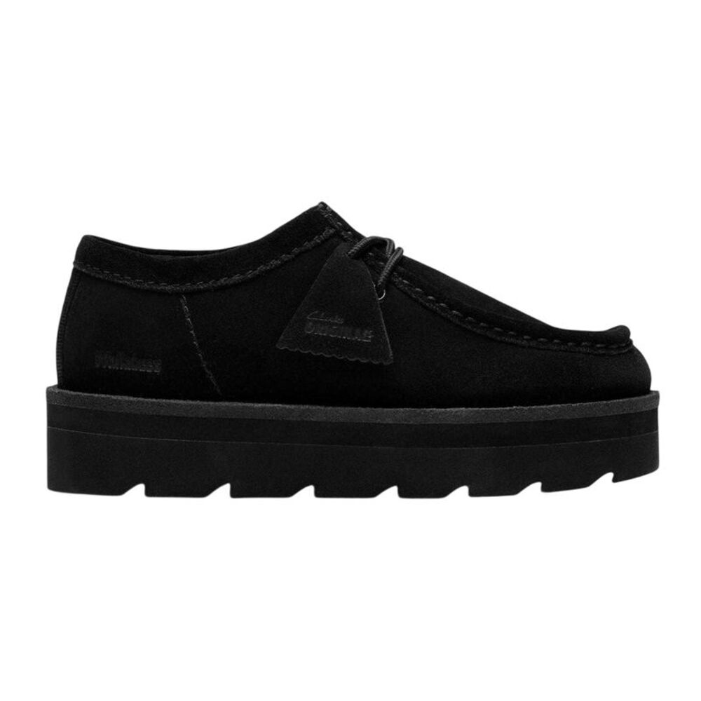 Clarks Originals Womens/Ladies Meare Walla Suede Moc Toe Formal Shoes / Black